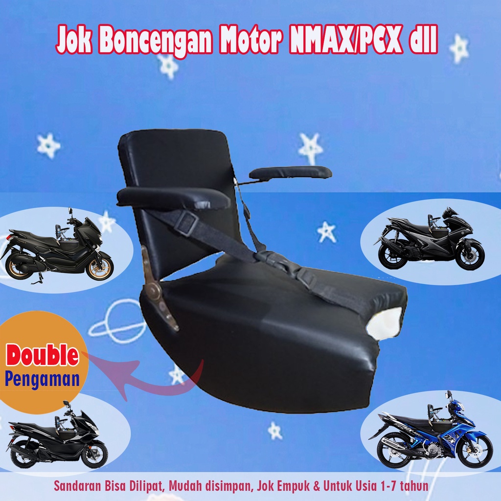 (COD) Jok Portable Multifungsi boncengan motor || boncengan anak di motor nmax, PCX, aerox dll