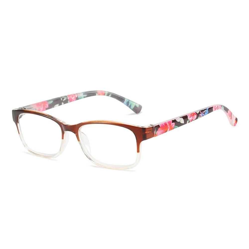 R-flower Kacamata Baca Pria Wanita Elegan Flowers Vintage Ultra Light Frame