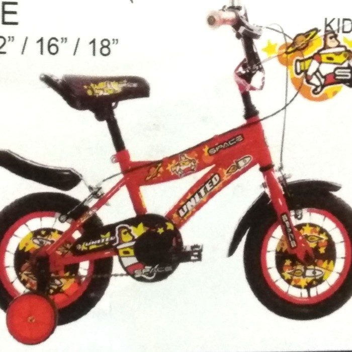 Sepeda Anak Bmx 18 Inch United Space #Original