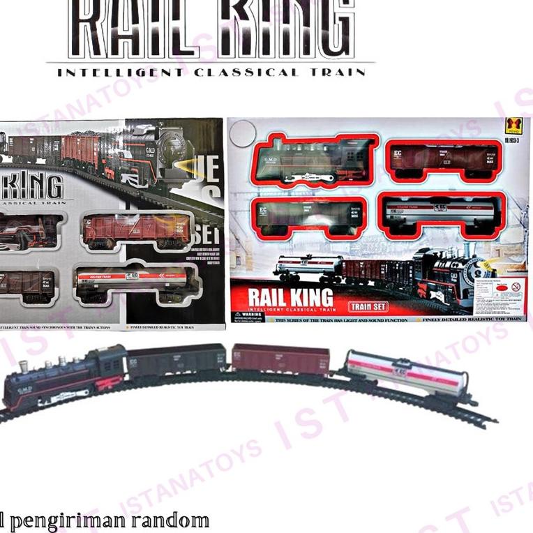 ♕ ID Mainan Kereta Api Hitam - Rail King  ➱