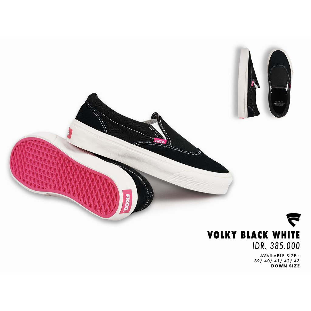 SEPATU FRIDAY KILLER | VOLKY BLACK WHITE