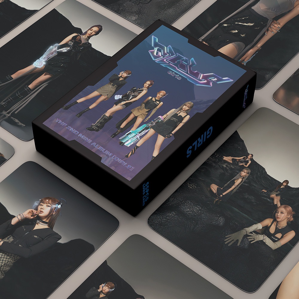 54-55pcs/box AESPA Album SAVAGE GIRLS Photocards NINGNING KARINA GISELLE Musim Dingin Lomo Kartu Kpop Postcards