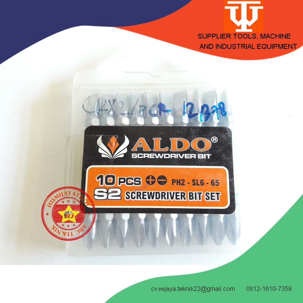 Mata Bor Obeng Plus Minus Aldo / Power Bit plus Minus Aldo / Mata Bor Obeng Plus Minus