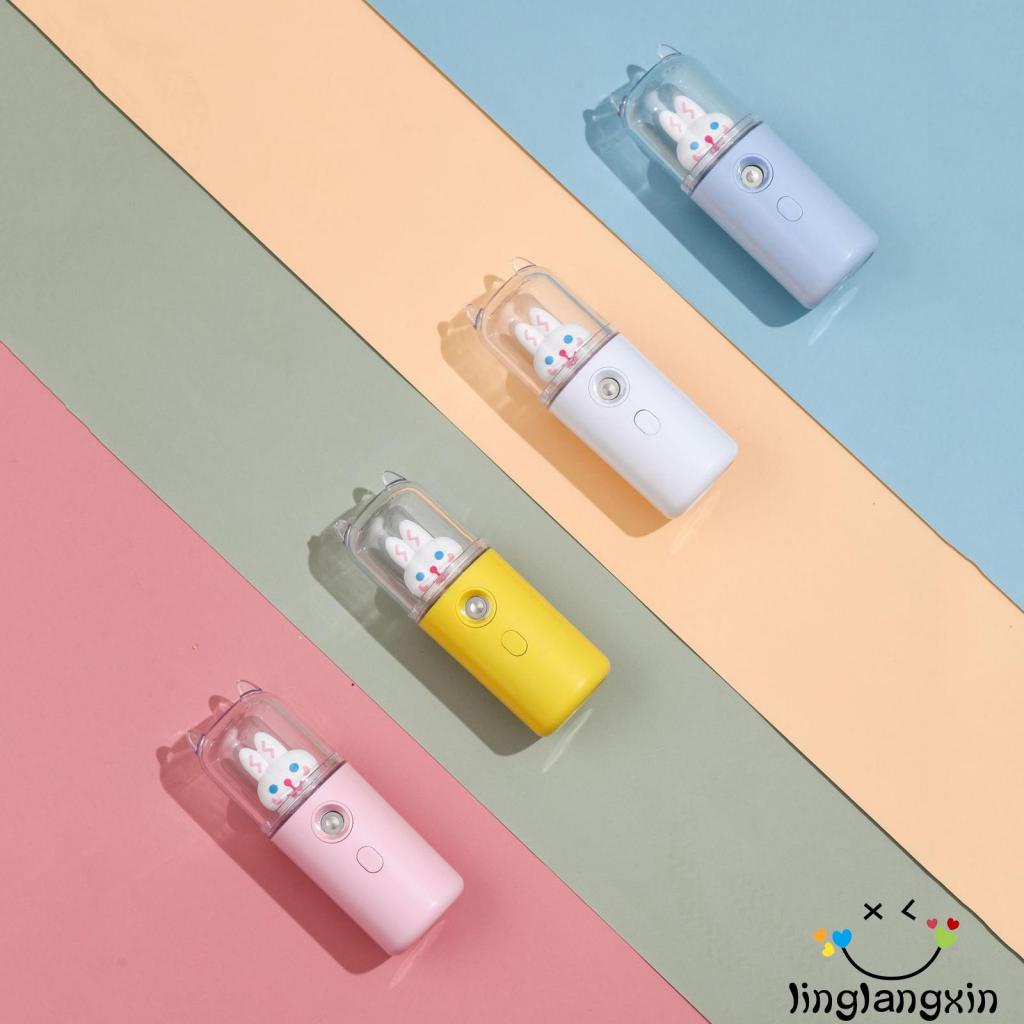 Llx-mini Humidifier Nano Spray Dengan Lampu Pengingat Handheld USB Charging Alat Pengisian Air