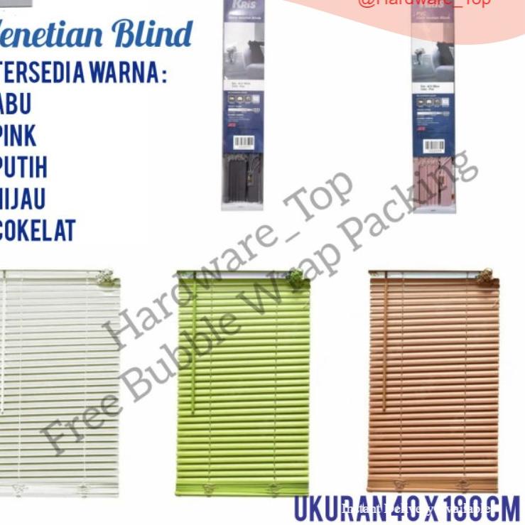 ♧ cm KRIS Forhome Tirai Gulung PVC / Kerey PVC / gorden / Tirai / Venetian Blinds ❋