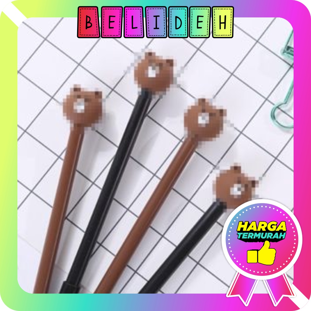 

☛BELIDEH☚ Pulpen Karakter Lucu Model Cute Tinta Gel Black Pena R077