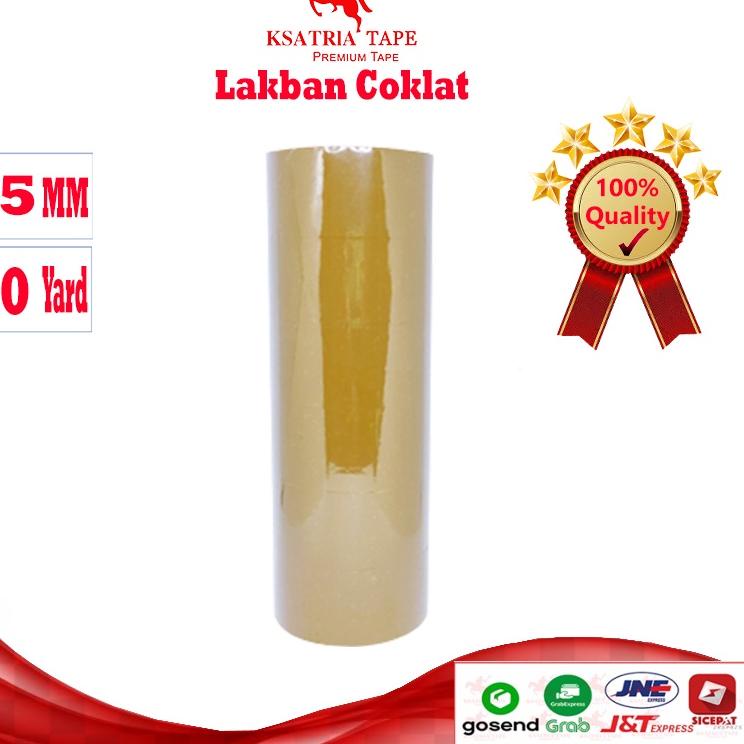 

Langsung Order [TERMURAH] Lakban OPP Tape / Lakban Coklat Dunia Packing 50 Yard (1 Slop) -COD