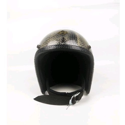 Helm Slim Head Raw Black Wafd Helm