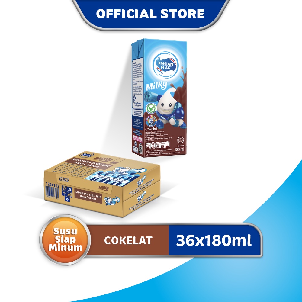 

Frisian Flag UHT Milky Chocolate Carton Pack 36x180ml