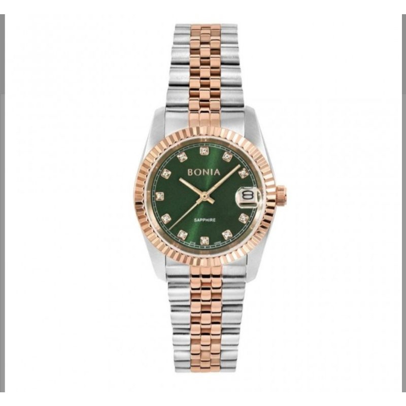jam tangan bonia sapphire rosegreen