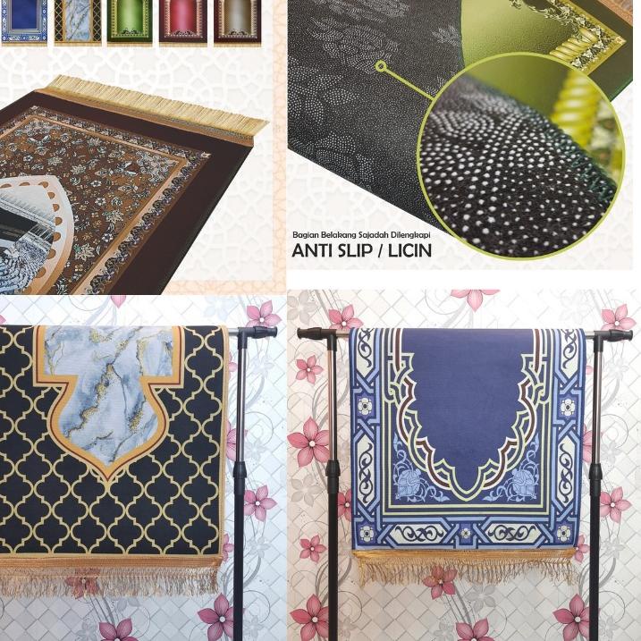 ➦ {BISA COD} Sajadah Tebal Premium  Berkualitas  Anti Slip Ukuran 110 x 60cm / Sajadah Bulu Tebal / 