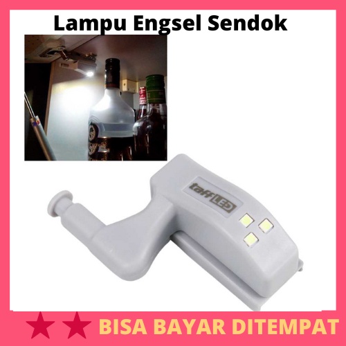 Lampu Engsel Sendok LED Kabinet Sensor Cahaya Cool White 12V / Lampu Kabinet Engsel Sendok Pintu Lem
