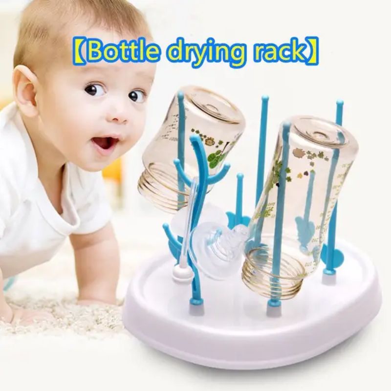 RAK PENGERING BOTOL SUSU DOT BAYI / RAK TEMPAT TIRISAN BOTOL SUSU BABY / PELENGKAPAN MINUM BAYI / BOTTLE DRYING RACK HOLDER