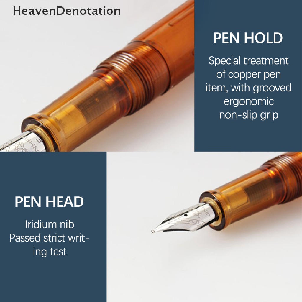 [HeavenDenotation] 12warna Untuk Pilih 0.5mm Pulpen Tinta Berkualitas Tinggi Fountain Pen Lucu Untuk Wrig Alat Tulis Wrig Sekolah Dan Kantor HDV