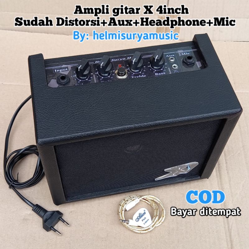 Ampli gitar - ampli X gitar mini 4inch suara mantap