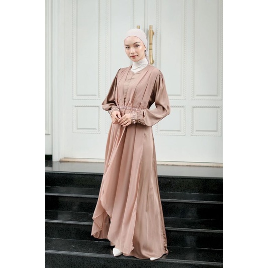 Viscella Dress Ld 106/Dress Sage Green/Dress Terbaru/Dress Pesta/Dress Maternity/Dress Bumil/Dress Lebaran
