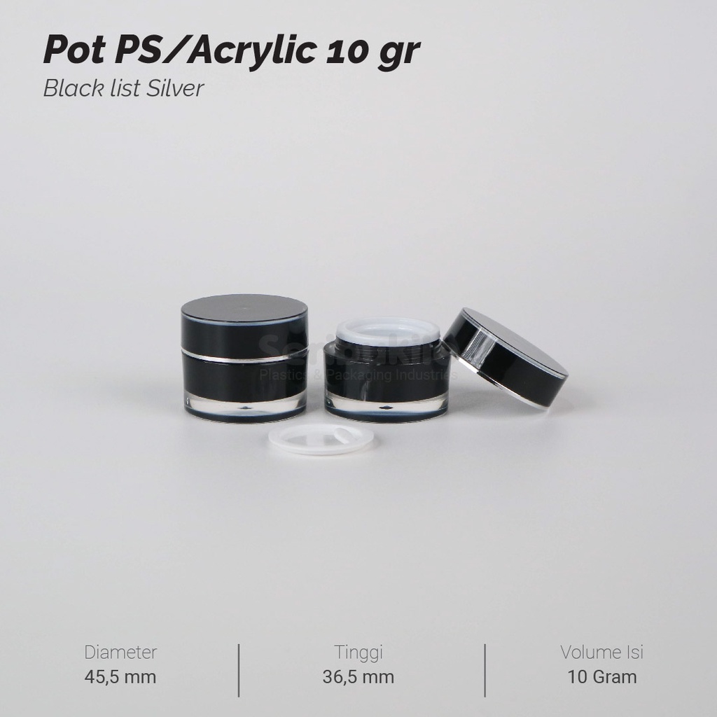 Pot Kosmetik 10 Gram Acrylic / Pot Kosmetik Acrylic 10 gr