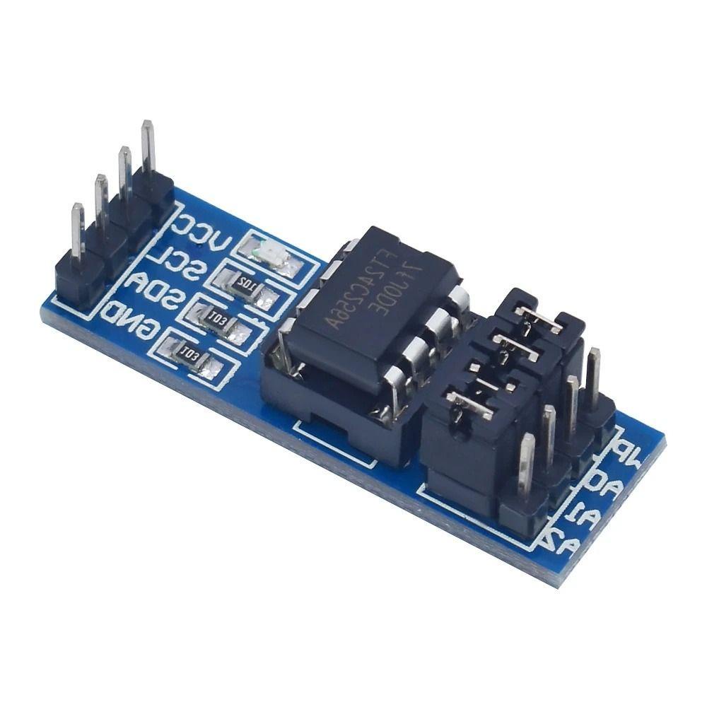 Modul Memory EEPROM Agustinina Pin power supply 8P-chip Carrier AT24C256 Papan Modul Antarmuka I2C