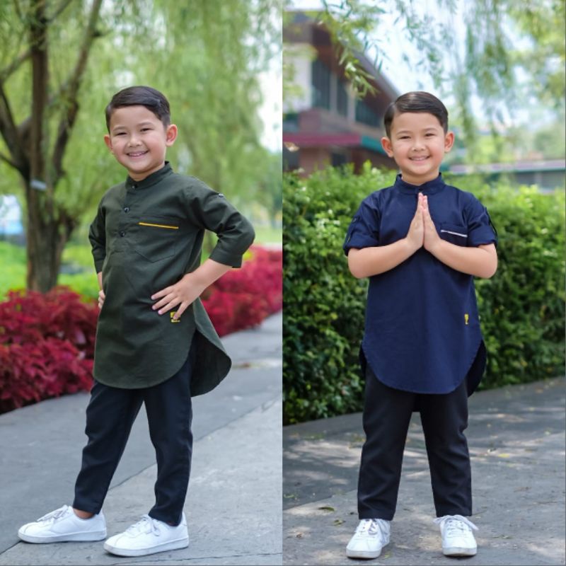 6-10 Tahun Kurta Anak SIGARET PREMIUM by RYSYA | Kurta Anak Lengan 3/4