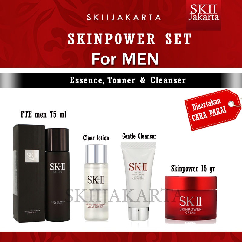 SK-II SKII SK II SK PAKET SKINPOWER FOR MEN PERAWATAN WAJAH PRIA