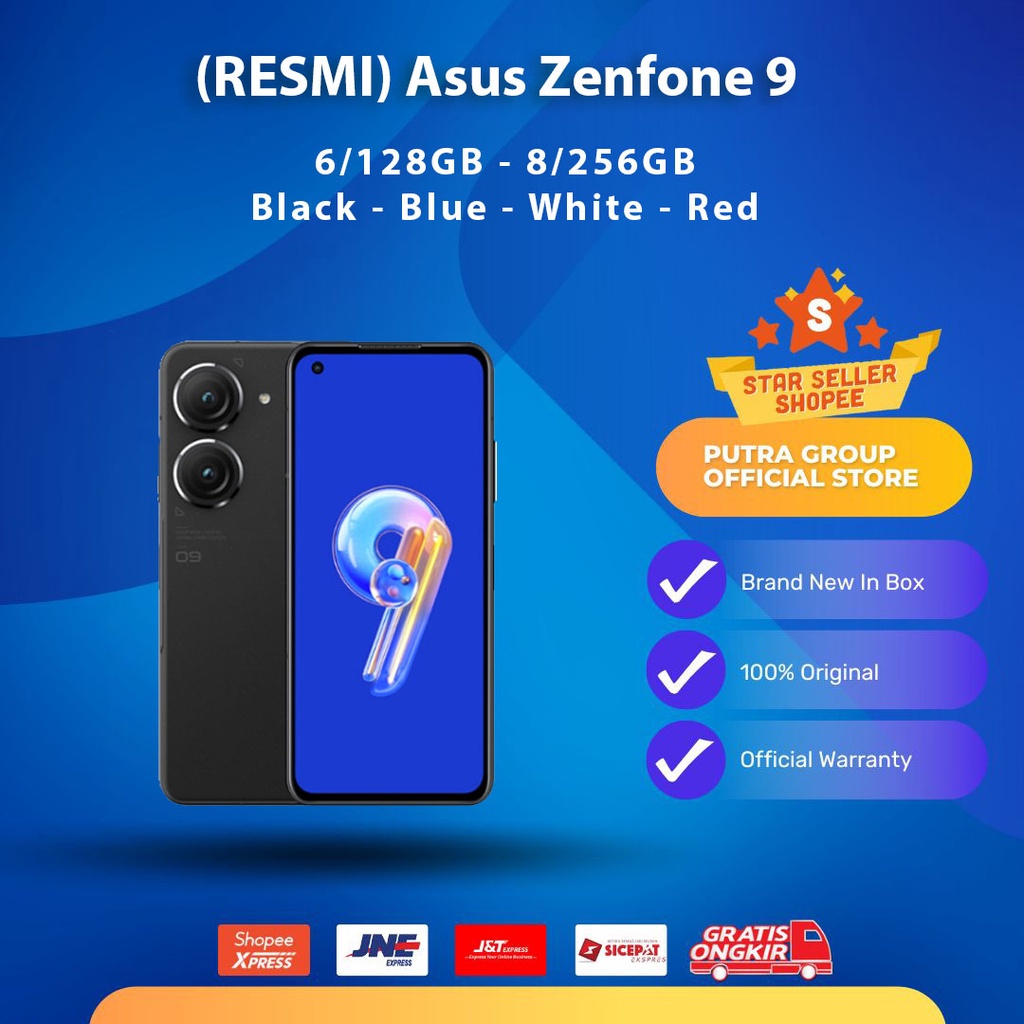 (RESMI) Asus Zenfone 9 256GB 128GB Garansi TAM 8/256GB 6/128GB