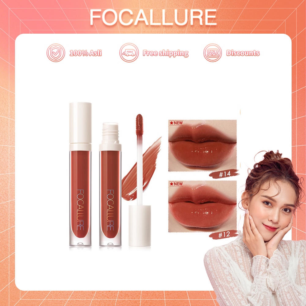 FOCALLURE Plumpmax  Lip Gloss Shimmer Glossy Makeup - kosmetik Untuk Bibir FA153