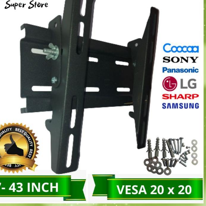 Ω Bracket tv | Braket tv bahan tebel | 20inch 22inch 24inch 32inch 40inch 43inch ❂