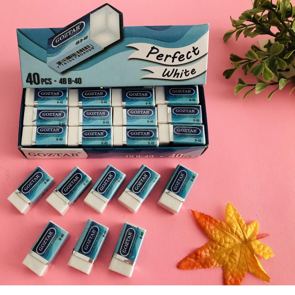 

B31 (40 PCS) PENGHAPUS GOZTAR/ STIP PUTIH B-40 / ERASER NEW ㄶ