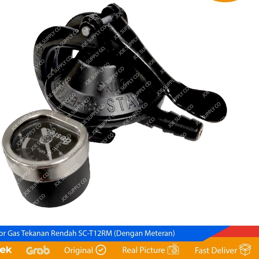 ♚ Regulator Gas SC-T12RM BLACK / Regulator Gas LPG Tekanan Rendah Starcam ♟