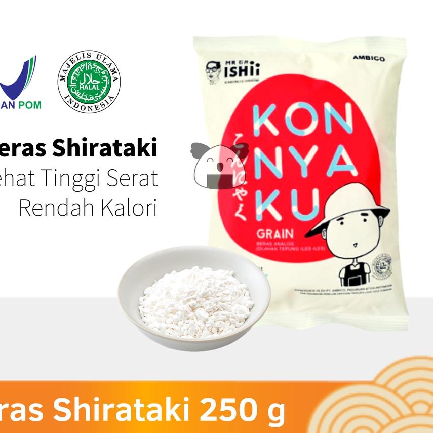 

➾ BERAS SHIRATAKI Low Carbo 250 g │ Diet Keto Rice Export Quality ✦