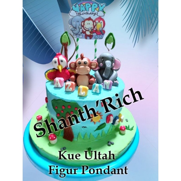 kue ultah/kue baba lili tata/kue ultah fondant/kue ultah brownis/kue ultah animal