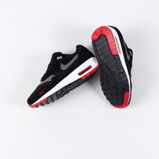 (FTBX ) Sepatu Nike Air Max 1 Black Oil Grey Red #7