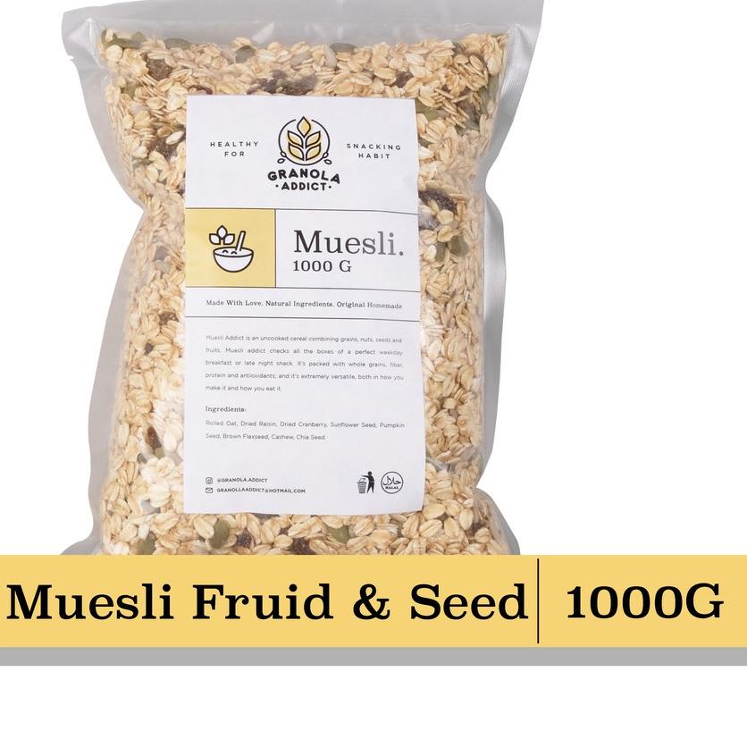 

☺ Granola Addict - Muesli Fruit & Seed 1KG ➵