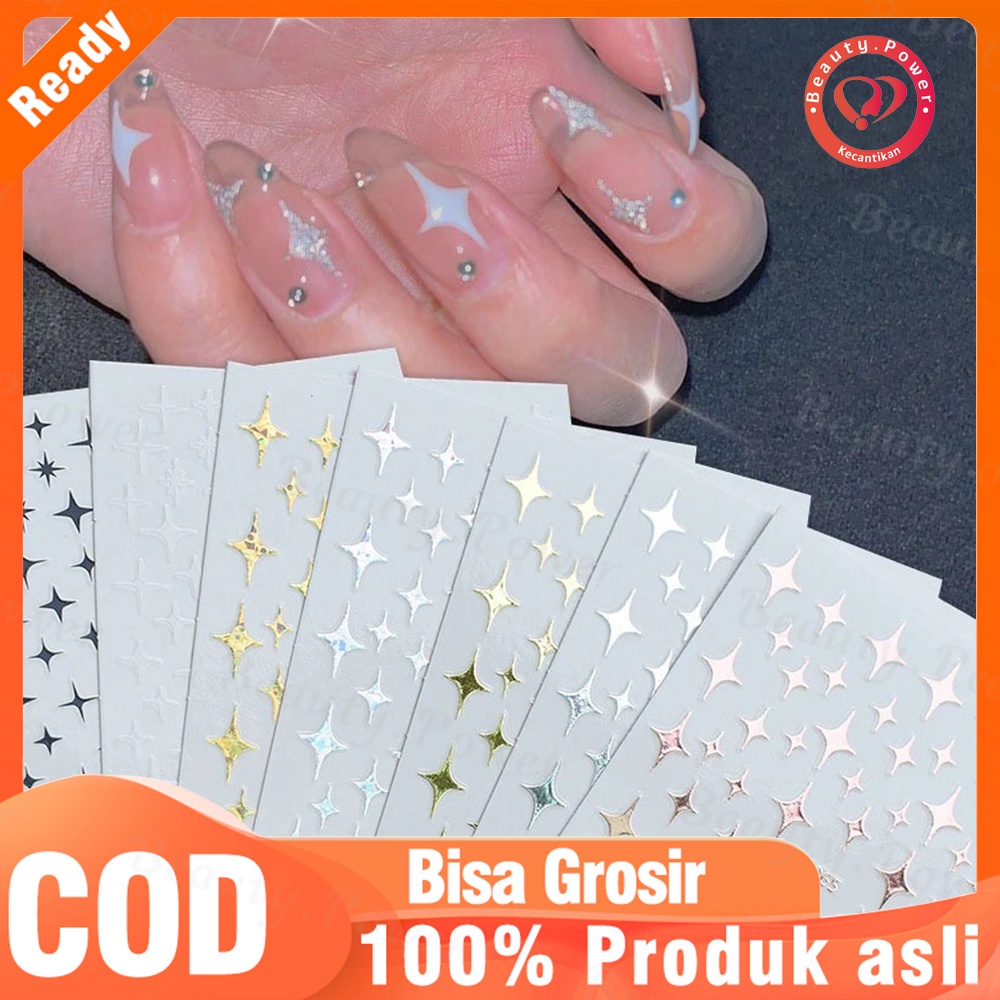 Stiker Kuku Tahan Air Untuk Nail art Untuk Aksesoris Manikur Diy