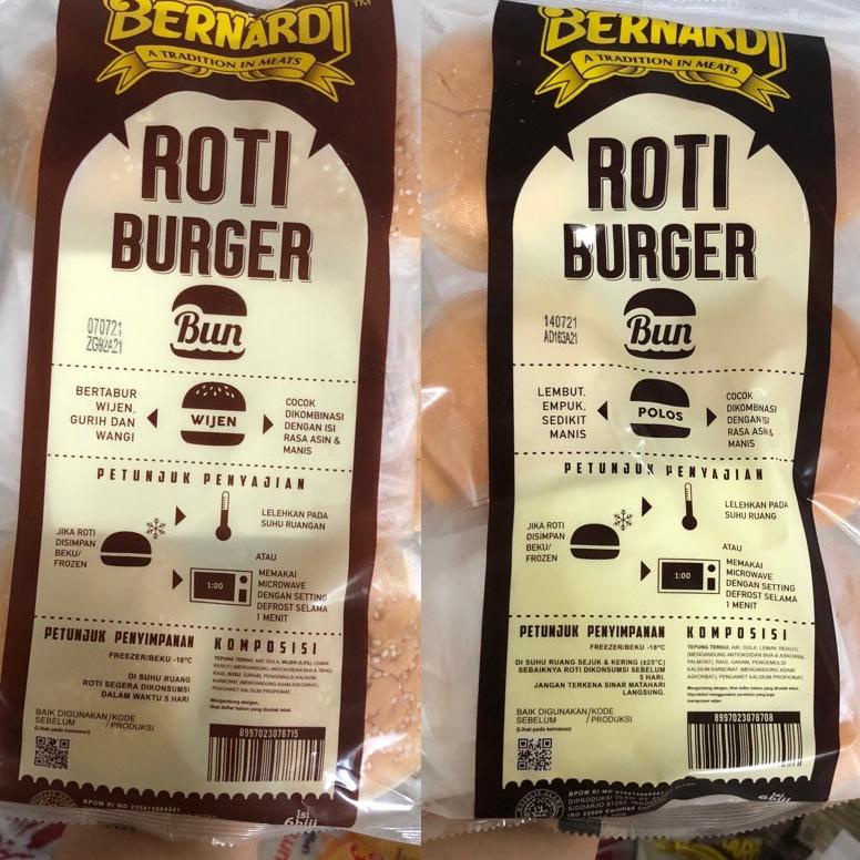 

M94 Roti Burger Bernardi Polos Besar Wijen STOCK TERBATAS ❆