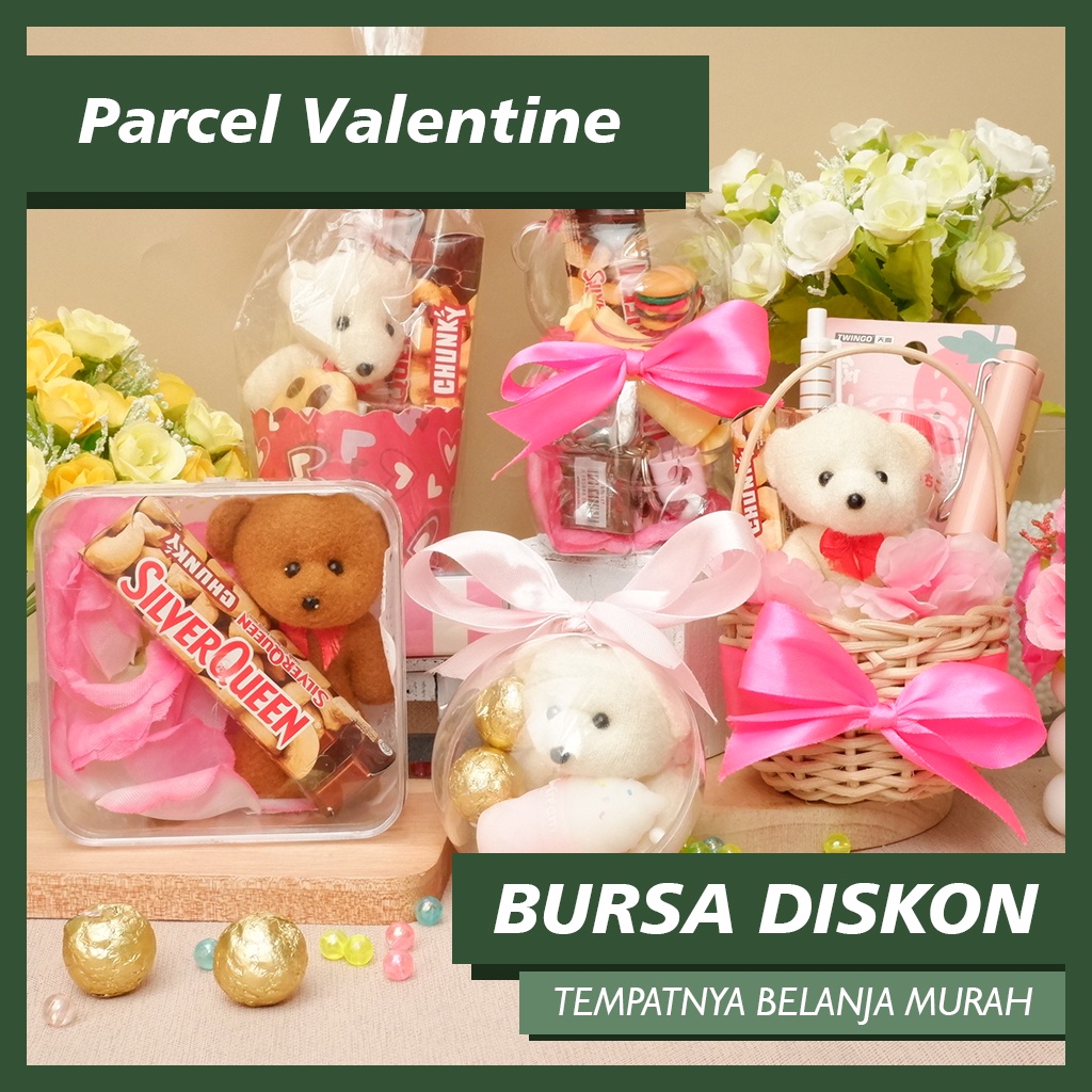 

Parcel Valentine Hampers Coklat Bingkisan Lucu Keranjang Botol Cantik