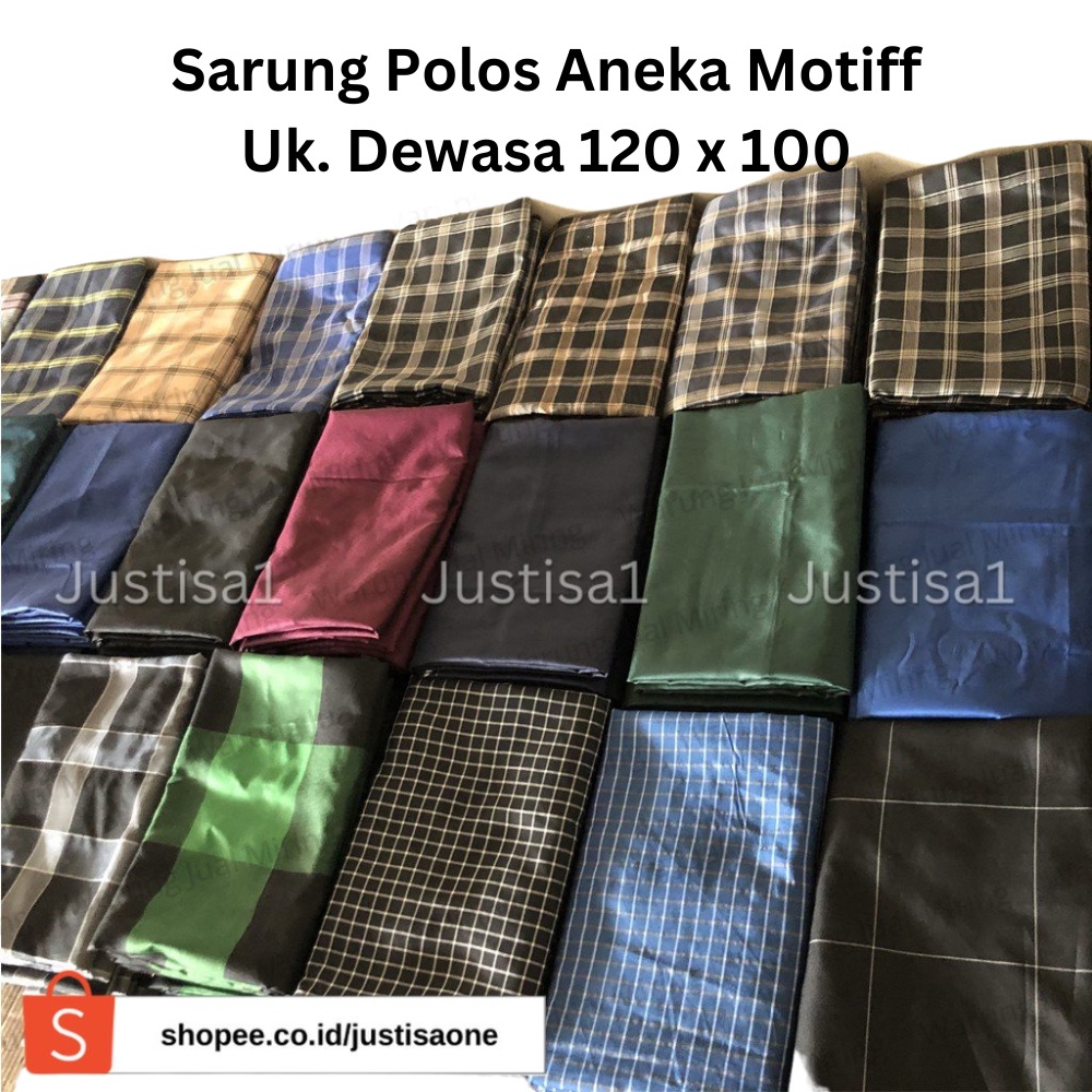 Sarung Polos Aneka Motif Kotak Kotak2 Warna Kain Tenun Dewasa Pria Laki Muslim Sholat Murah Grosir Hitam Murah Bugisan Palembangan Hadiah Sovenir Souvenir Sofenir Sopenir Suvenir Hampers Bingkisan Sunatan Sunat Khitan Khitanan Kitanan Mesjid Masjid Panti