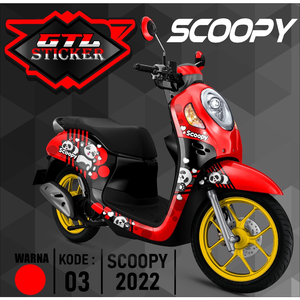 Sticker Decal Full Body Motor ScOopy New Fi 2021-2023 Dekal Setiker Striping Scoopy Fi new Variasi M