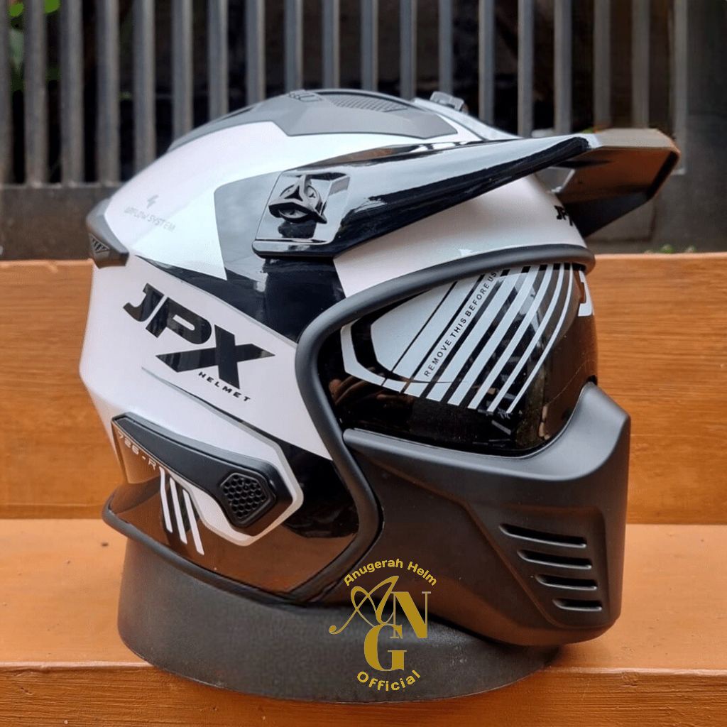 JPX MX 726 R SOLID HELM CROS INNER VISOR ORIGINAL SNI