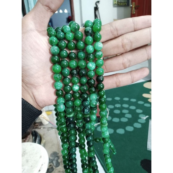 tasbih batu giok size 10 mm