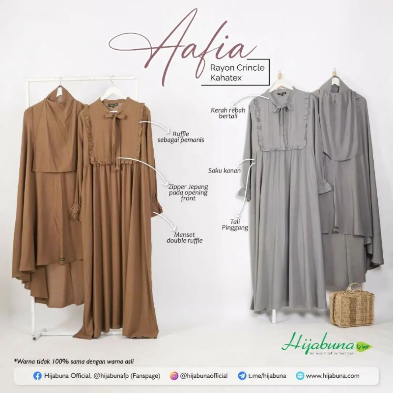 Gamis Set Aafia by Hijabuna - Gamis Aafia Hijabuna - Gamis Set Hijabuna - Set Gamis Hijabuna - Gamjs