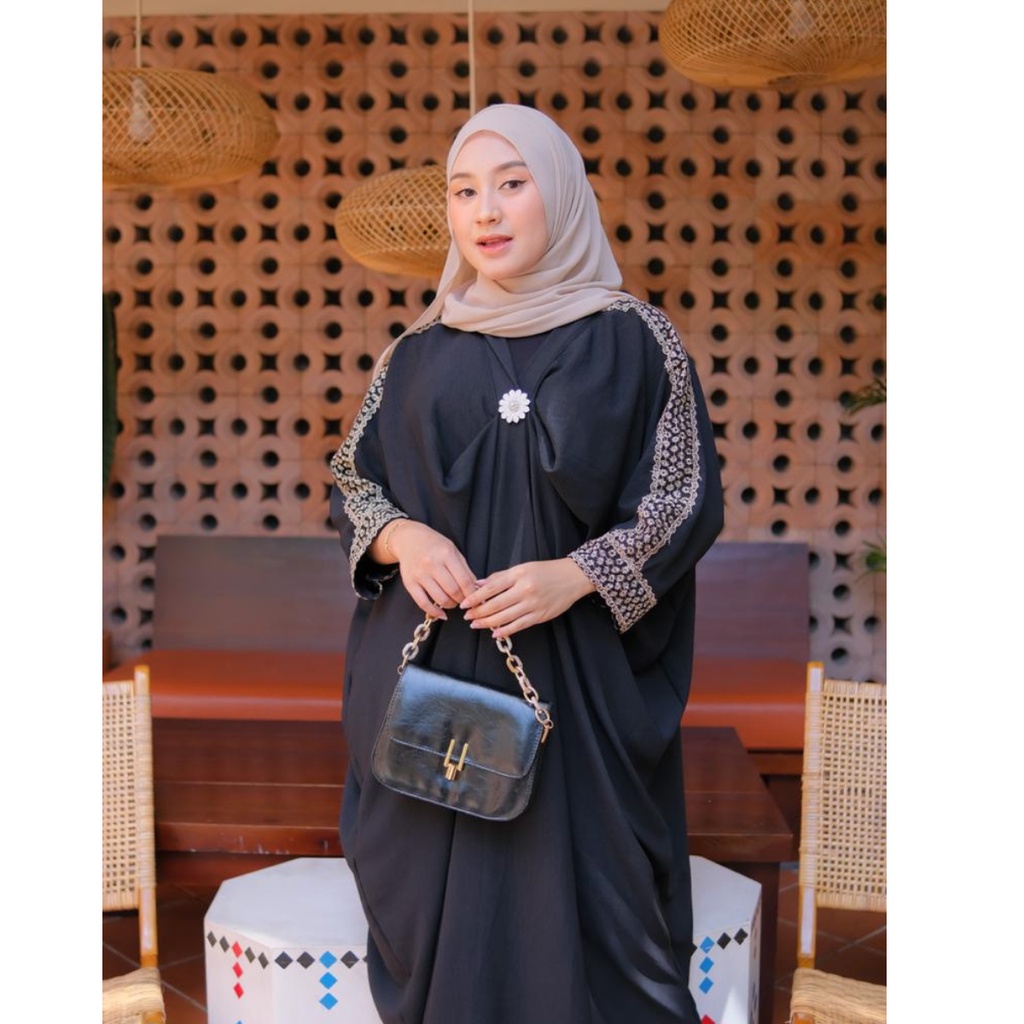 KAFTAN LEBARAN 2023 / ZAHIRA KAFTAN FREE BROSS / KAFTAN CRINKLE PREMIUM JUMBO XXL / BAJU MUSLIM WANITA