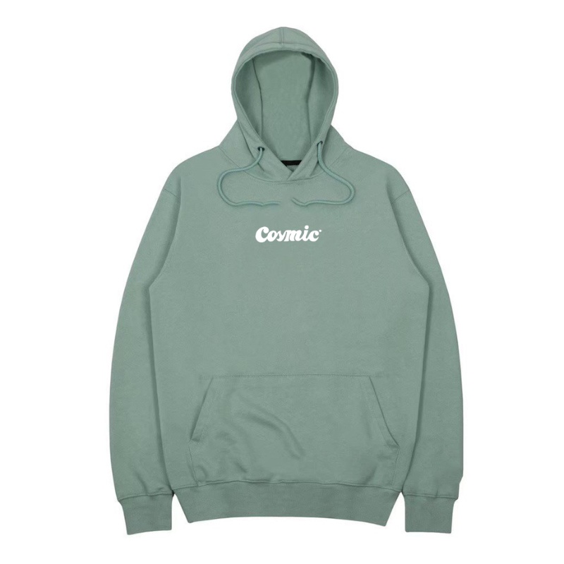 Cosmic Sweater Hoodie Fullover Sage Green Arsa Original DIstro | Sweater Pria Hoodie Basic Simple te