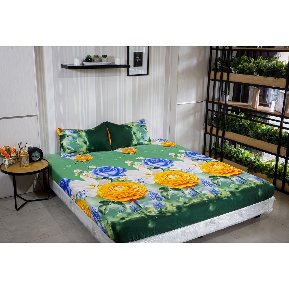Idola Style Veronica Sprei 100 / 120 Micro Print Tinggi 20 cm MP-8035