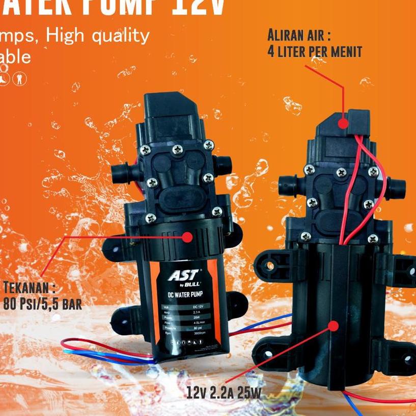 ➹ IBACHI Dinamo Pompa Air DC 12V Cuci AC Motor Mobil Steam Sprayer ossel ➬