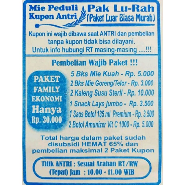 Paket Bingkisan Acara/Hajatan & Parcel/Sembako Murah