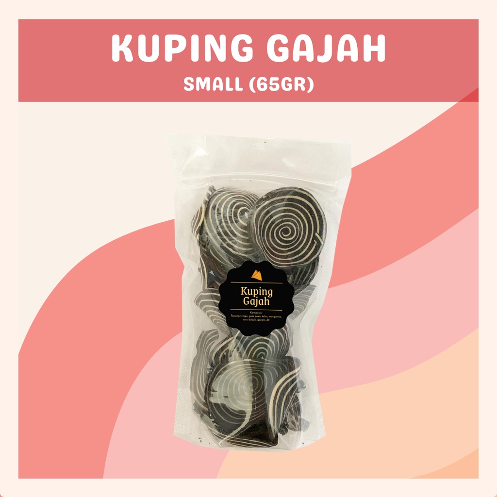 [DELISH SNACKS] Kuping Gajah (S) 65gr / Snack Cemilan / Camilan Manis