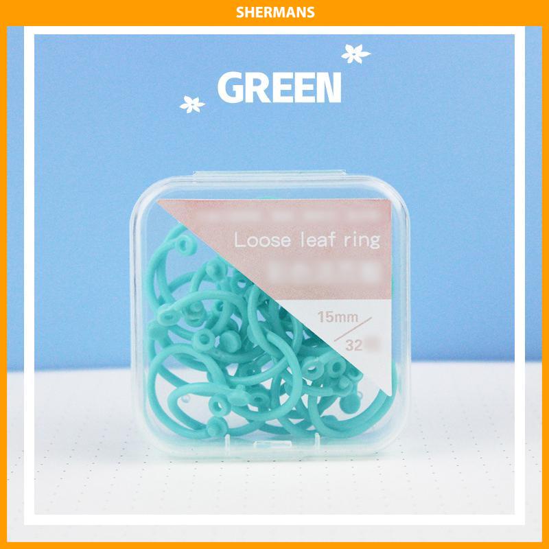 

[Ready Stock❤️]Kertas Plastik Penjilid Daun Longgar Kerajinan Buku Buku Catatan Lingkaran Album Gantungan Kunci sherman