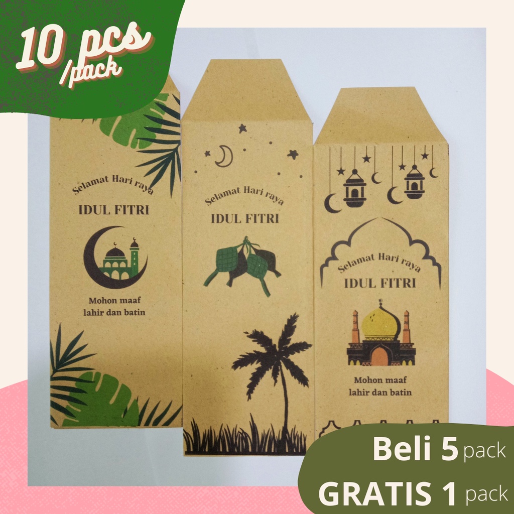 

Amplop Angpau Lebaran Craft Hari Raya Idul Fitri Murah Tanpa Lipat Lucu Estetik Bagus