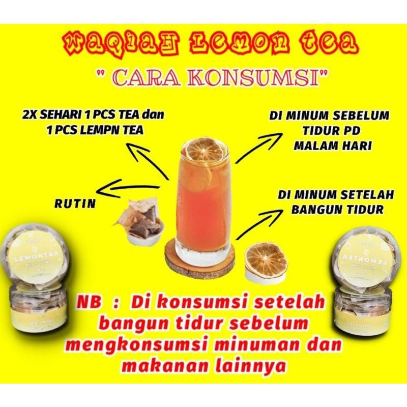 WAQIAH LEMONTEA cocok untuk perut buncit dan susah bab